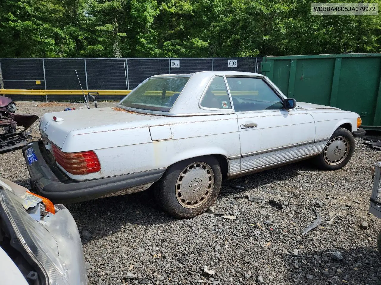 1988 Mercedes-Benz 560 Sl VIN: WDBBA48D5JA079972 Lot: 56129886