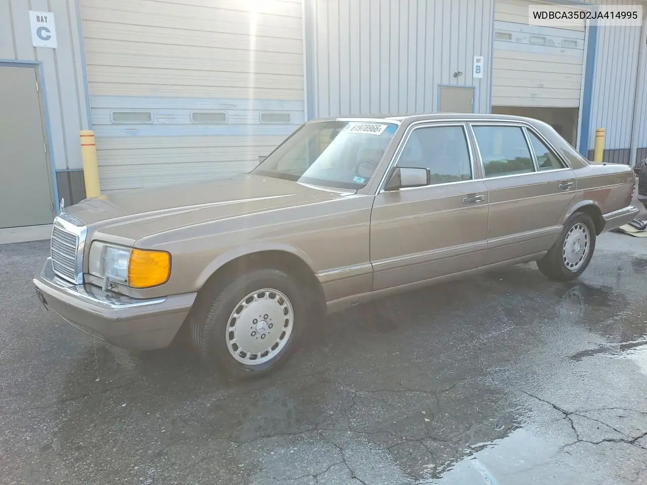 1988 Mercedes-Benz 420 Sel VIN: WDBCA35D2JA414995 Lot: 61978966