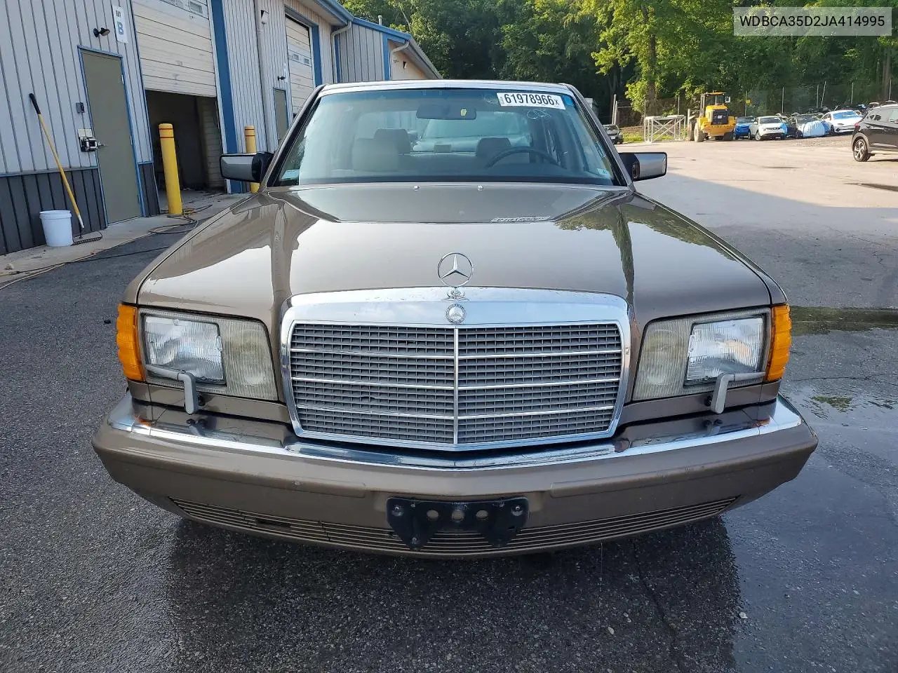 1988 Mercedes-Benz 420 Sel VIN: WDBCA35D2JA414995 Lot: 61978966