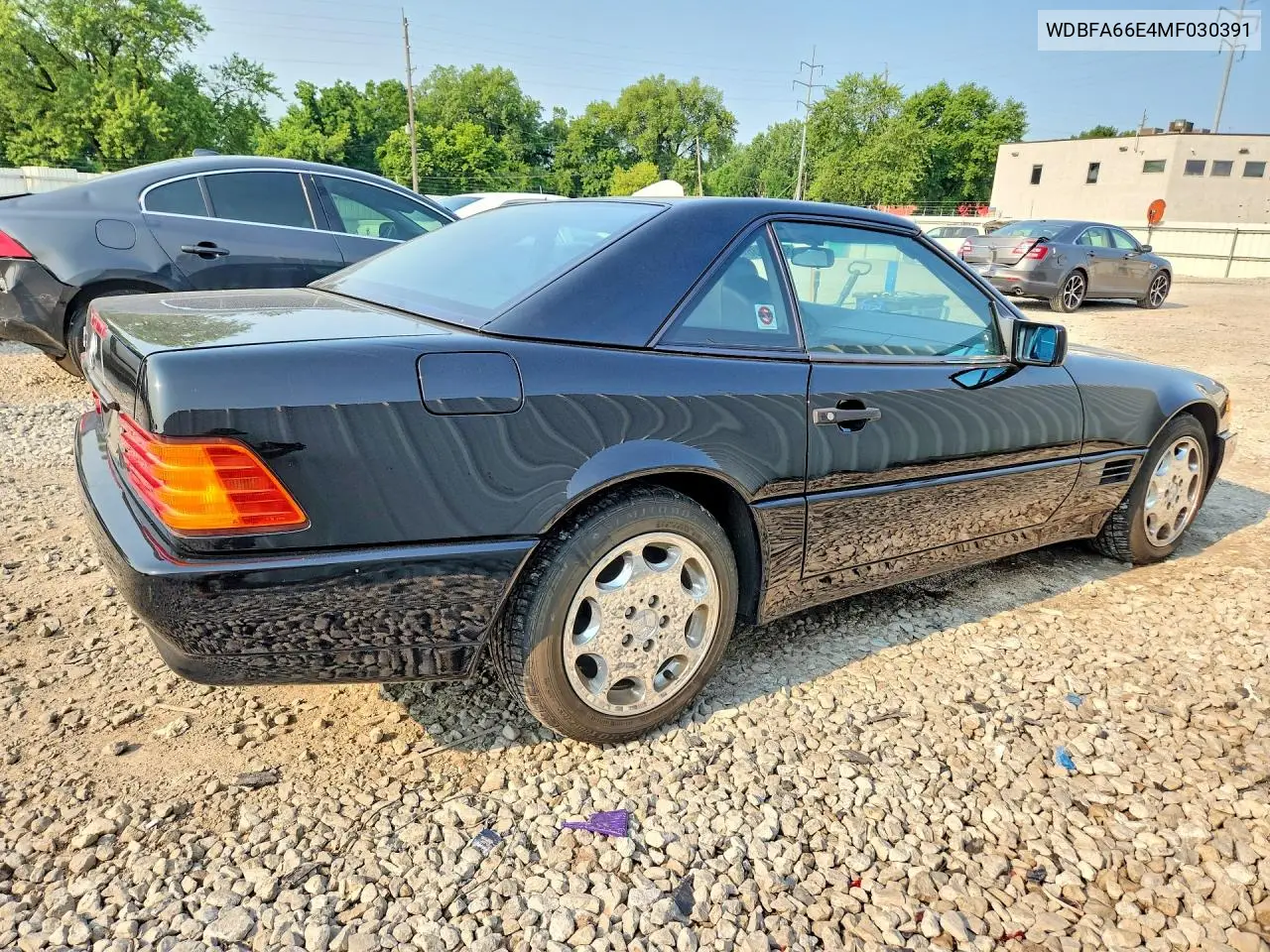 1991 Mercedes-Benz 500 Sl VIN: WDBFA66E4MF030391 Lot: 58427336
