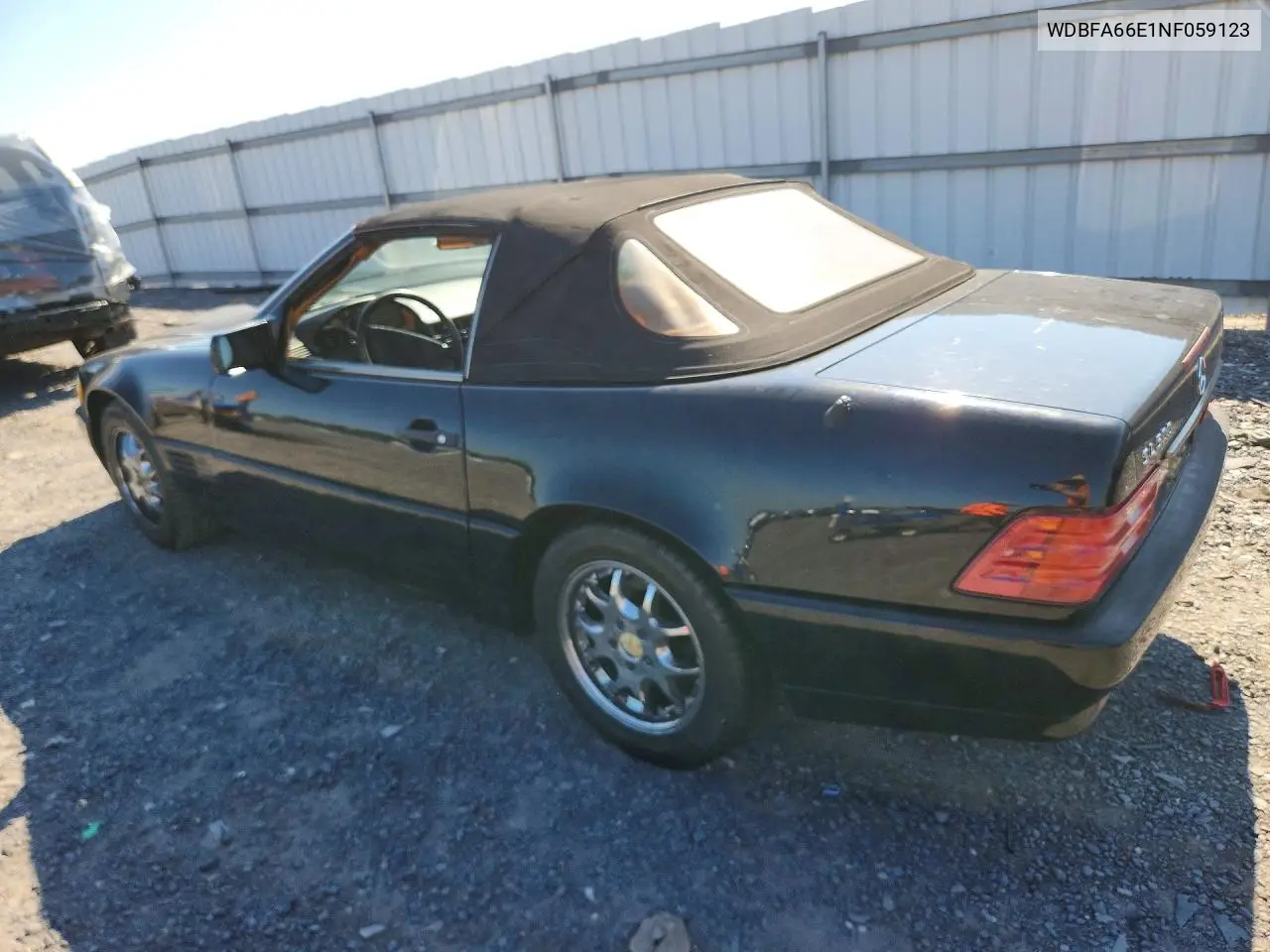 1992 Mercedes-Benz 500 Sl VIN: WDBFA66E1NF059123 Lot: 60890796