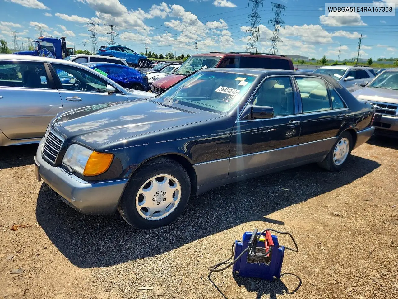 1994 Mercedes-Benz S 500 VIN: WDBGA51E4RA167308 Lot: 56454366
