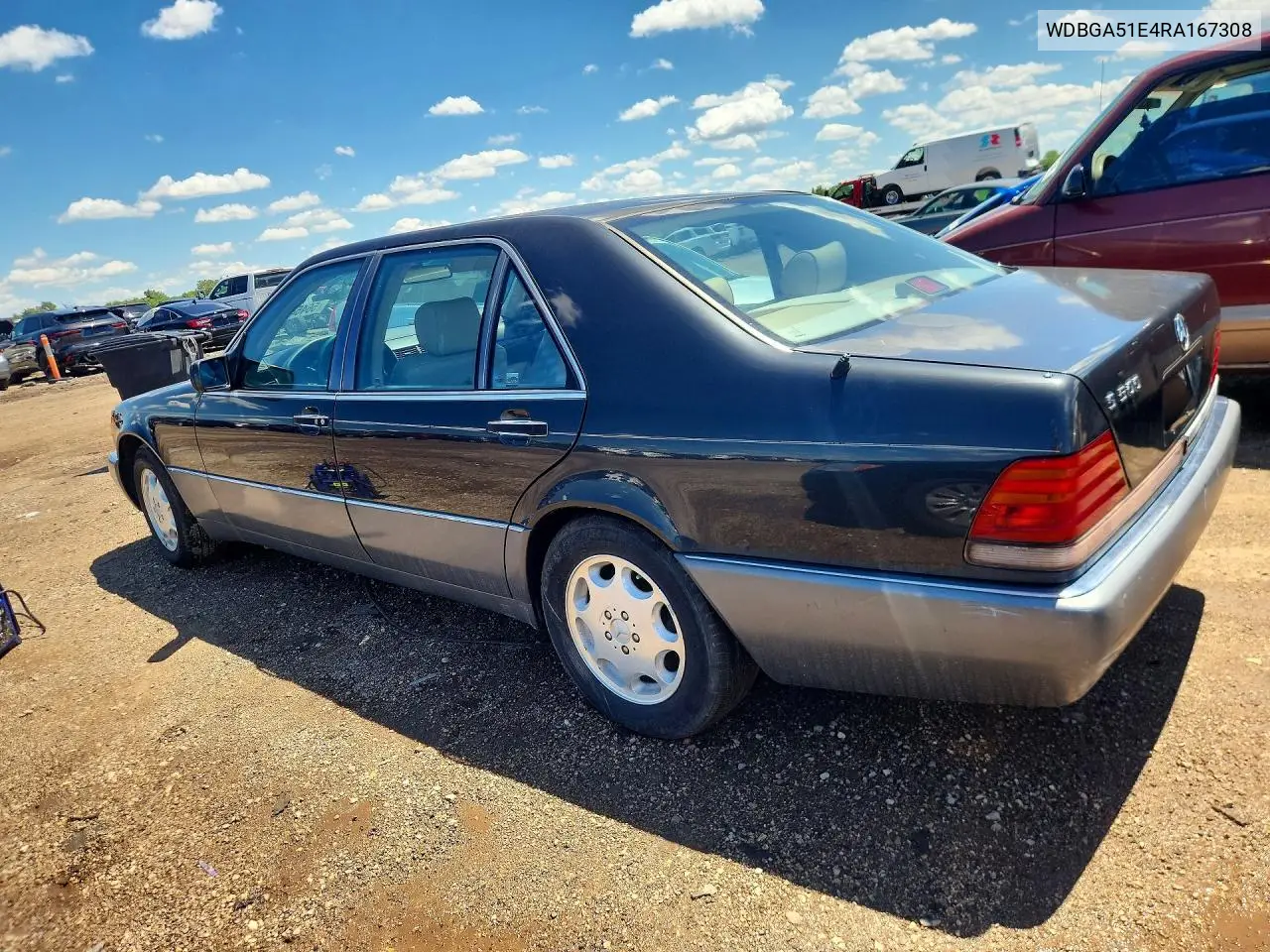 1994 Mercedes-Benz S 500 VIN: WDBGA51E4RA167308 Lot: 56454366
