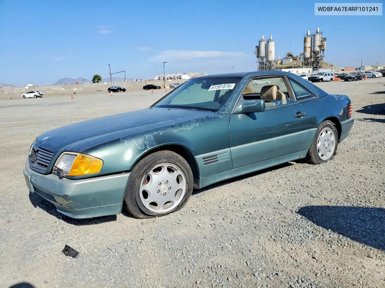 1994 Mercedes-Benz Sl 500 VIN: WDBFA67E4RF101241 Lot: 61381876