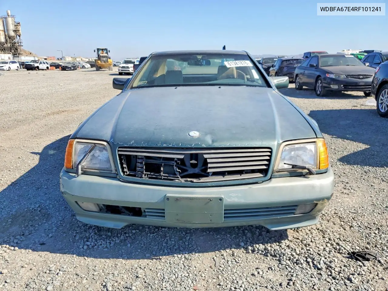 1994 Mercedes-Benz Sl 500 VIN: WDBFA67E4RF101241 Lot: 61381876
