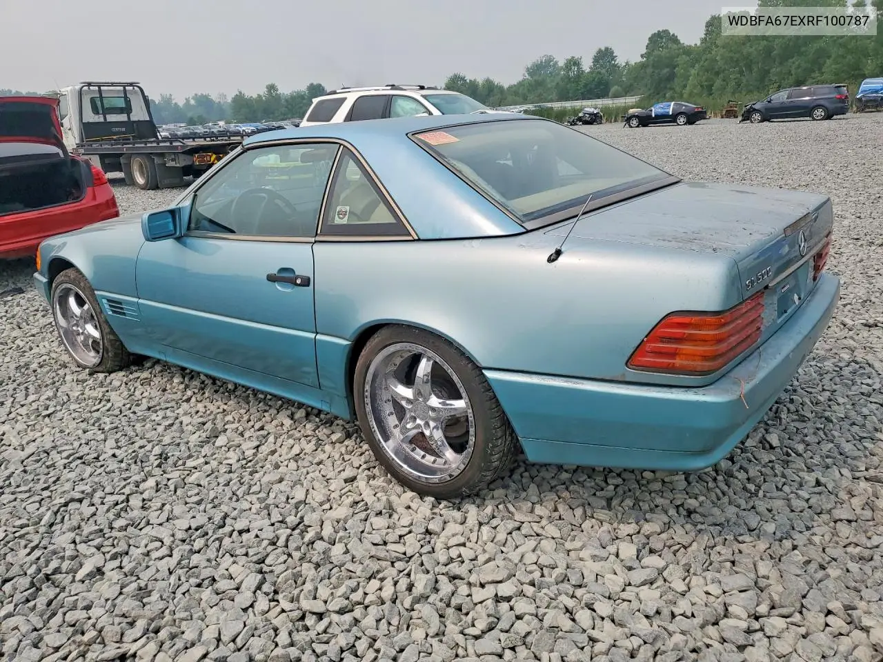 1994 Mercedes-Benz Sl 500 VIN: WDBFA67EXRF100787 Lot: 61597086