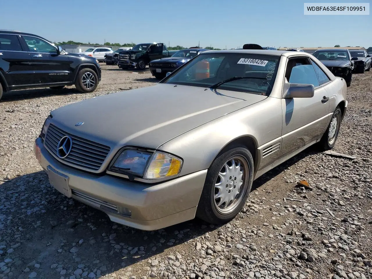 1995 Mercedes-Benz Sl 320 VIN: WDBFA63E4SF109951 Lot: 53180426
