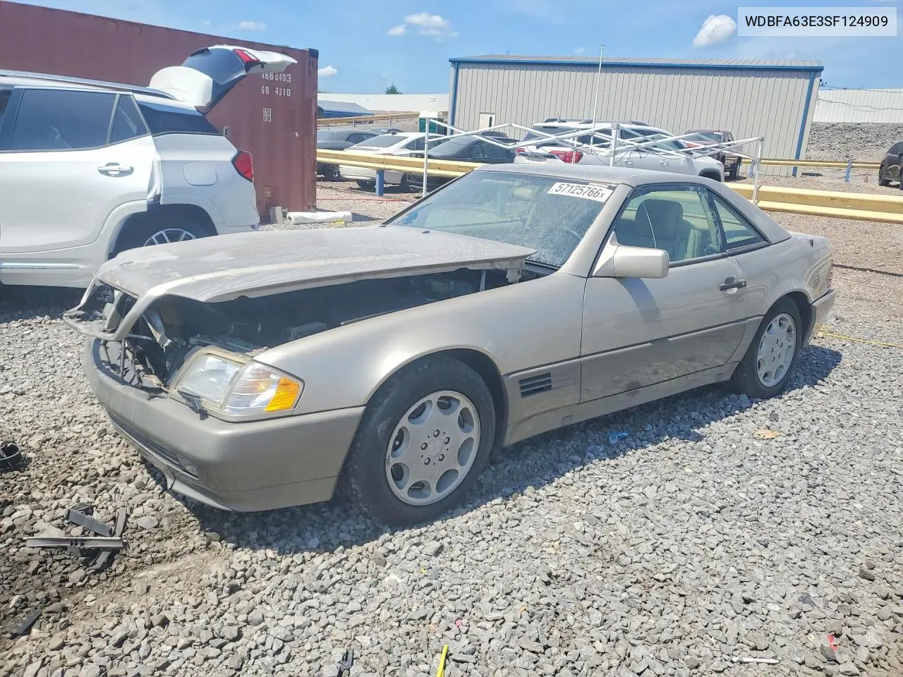 1995 Mercedes-Benz Sl 320 VIN: WDBFA63E3SF124909 Lot: 57125766