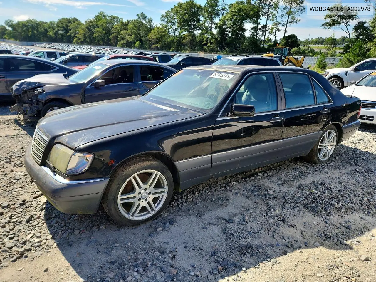 1996 Mercedes-Benz S 500 VIN: WDBGA51E6TA292978 Lot: 57875276