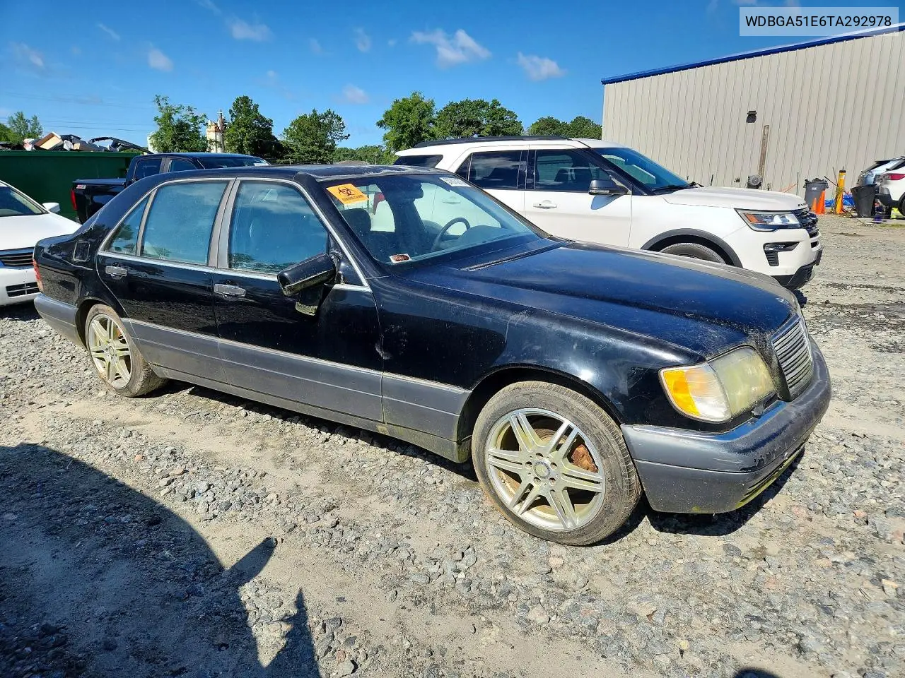 1996 Mercedes-Benz S 500 VIN: WDBGA51E6TA292978 Lot: 57875276