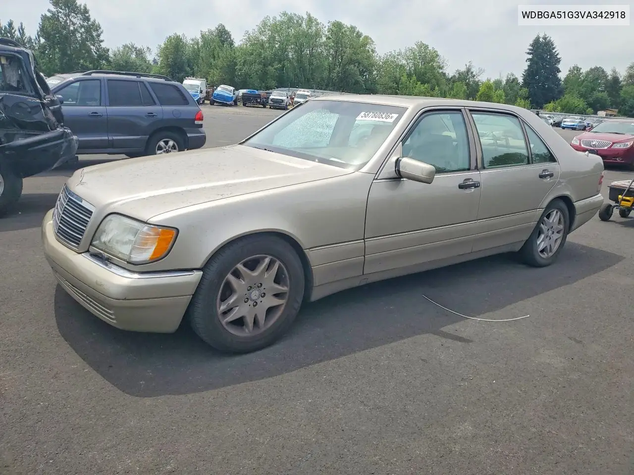 1997 Mercedes-Benz S 500 VIN: WDBGA51G3VA342918 Lot: 58780836