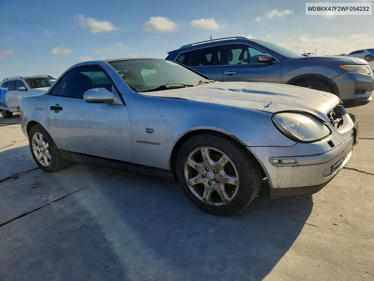 1998 Mercedes-Benz Slk 230 Kompressor VIN: WDBKK47F2WF054232 Lot: 45901336