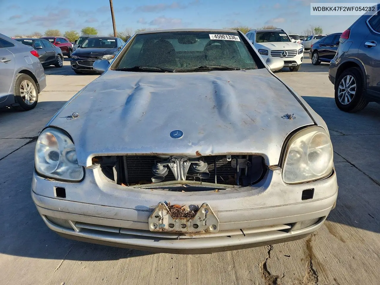 1998 Mercedes-Benz Slk 230 Kompressor VIN: WDBKK47F2WF054232 Lot: 45901336