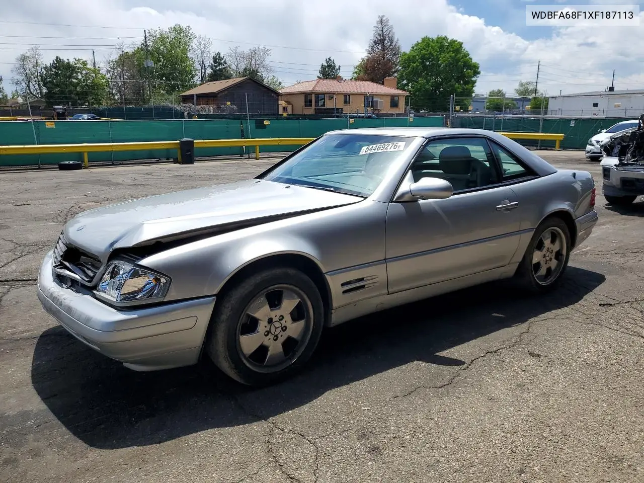 1999 Mercedes-Benz Sl 500 VIN: WDBFA68F1XF187113 Lot: 54469276