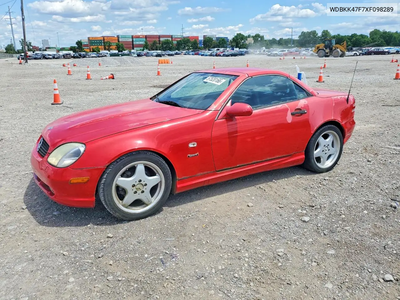 1999 Mercedes-Benz Slk 230 Kompressor VIN: WDBKK47F7XF098289 Lot: 57520166