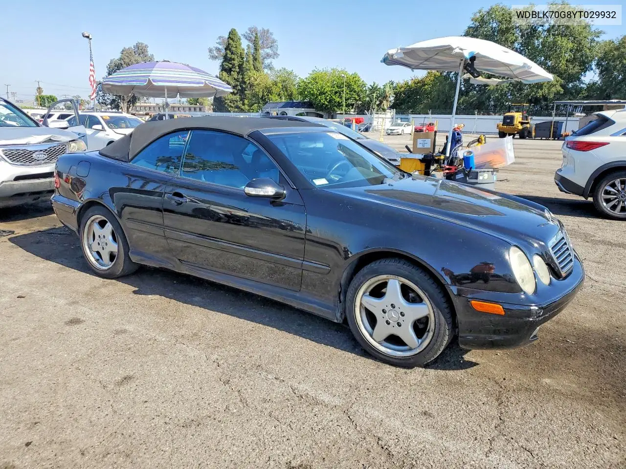 2000 Mercedes-Benz Clk 430 VIN: WDBLK70G8YT029932 Lot: 53933176