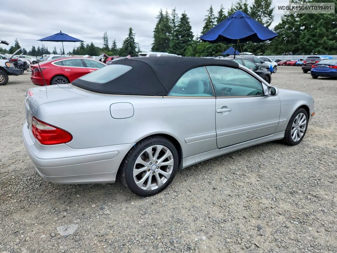 2000 Mercedes-Benz Clk 320 VIN: WDBLK65G6YT039491 Lot: 57699026