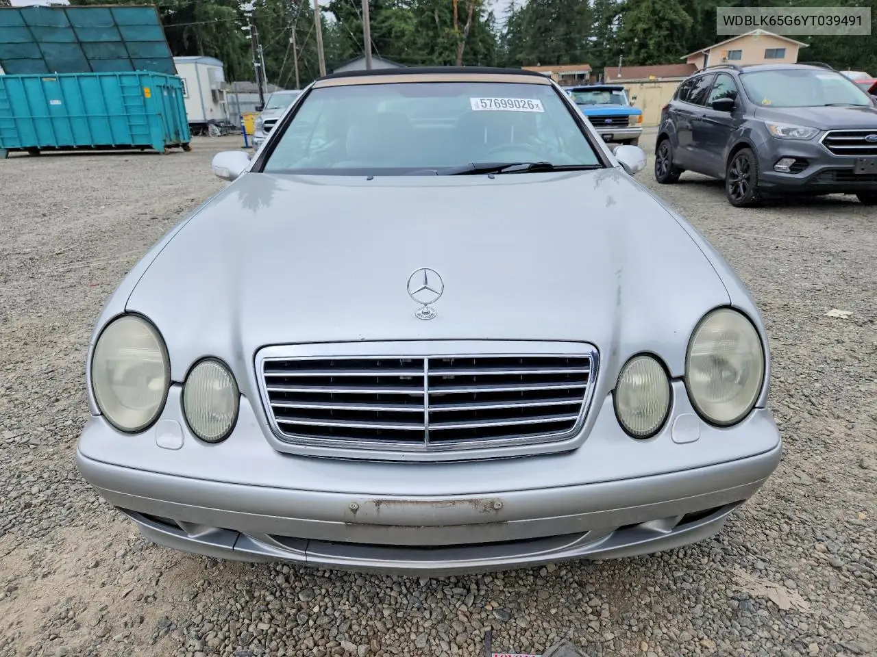 2000 Mercedes-Benz Clk 320 VIN: WDBLK65G6YT039491 Lot: 57699026