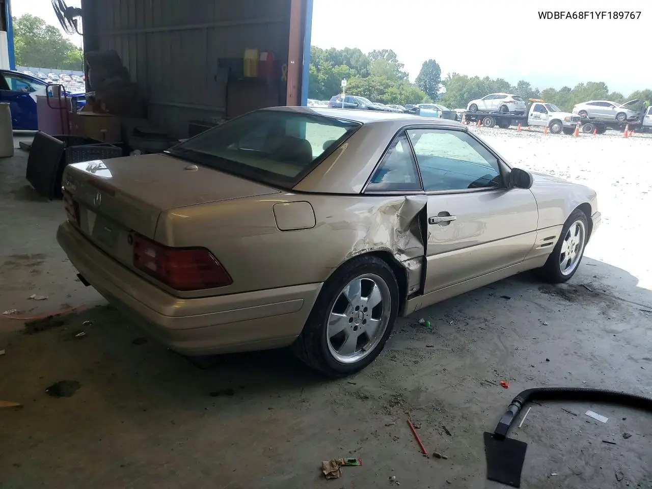 2000 Mercedes-Benz Sl 500 VIN: WDBFA68F1YF189767 Lot: 59579696