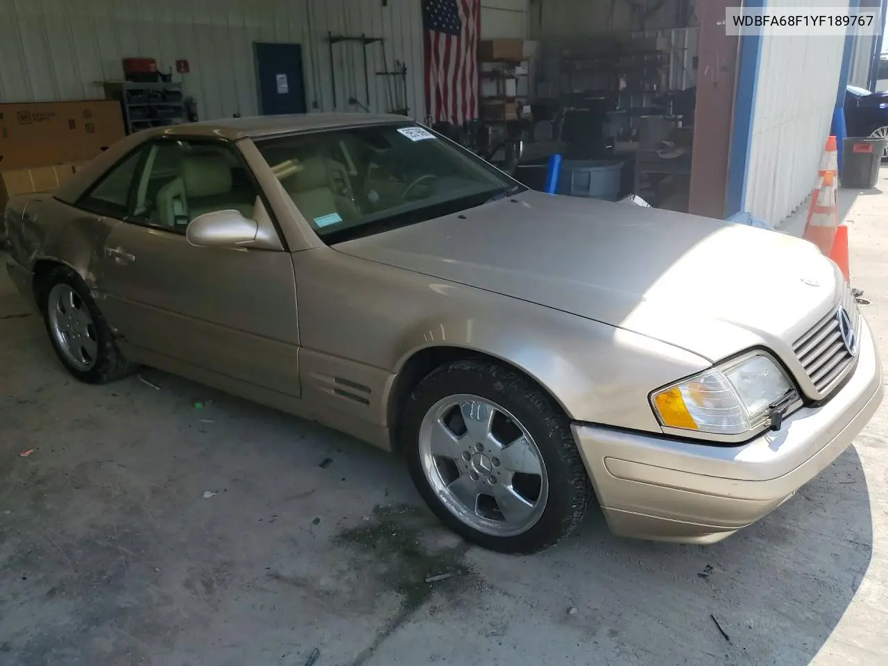 2000 Mercedes-Benz Sl 500 VIN: WDBFA68F1YF189767 Lot: 59579696