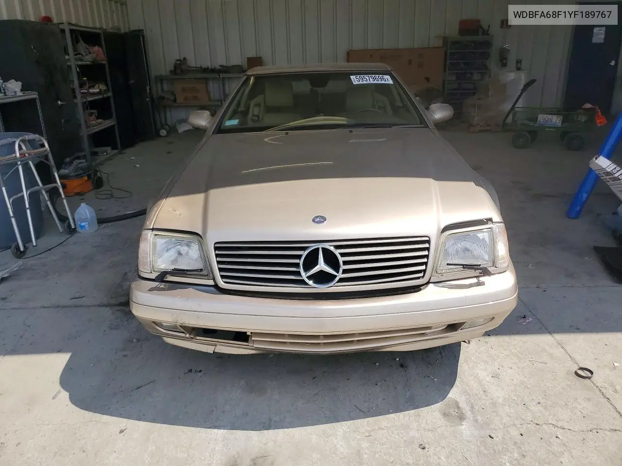 2000 Mercedes-Benz Sl 500 VIN: WDBFA68F1YF189767 Lot: 59579696