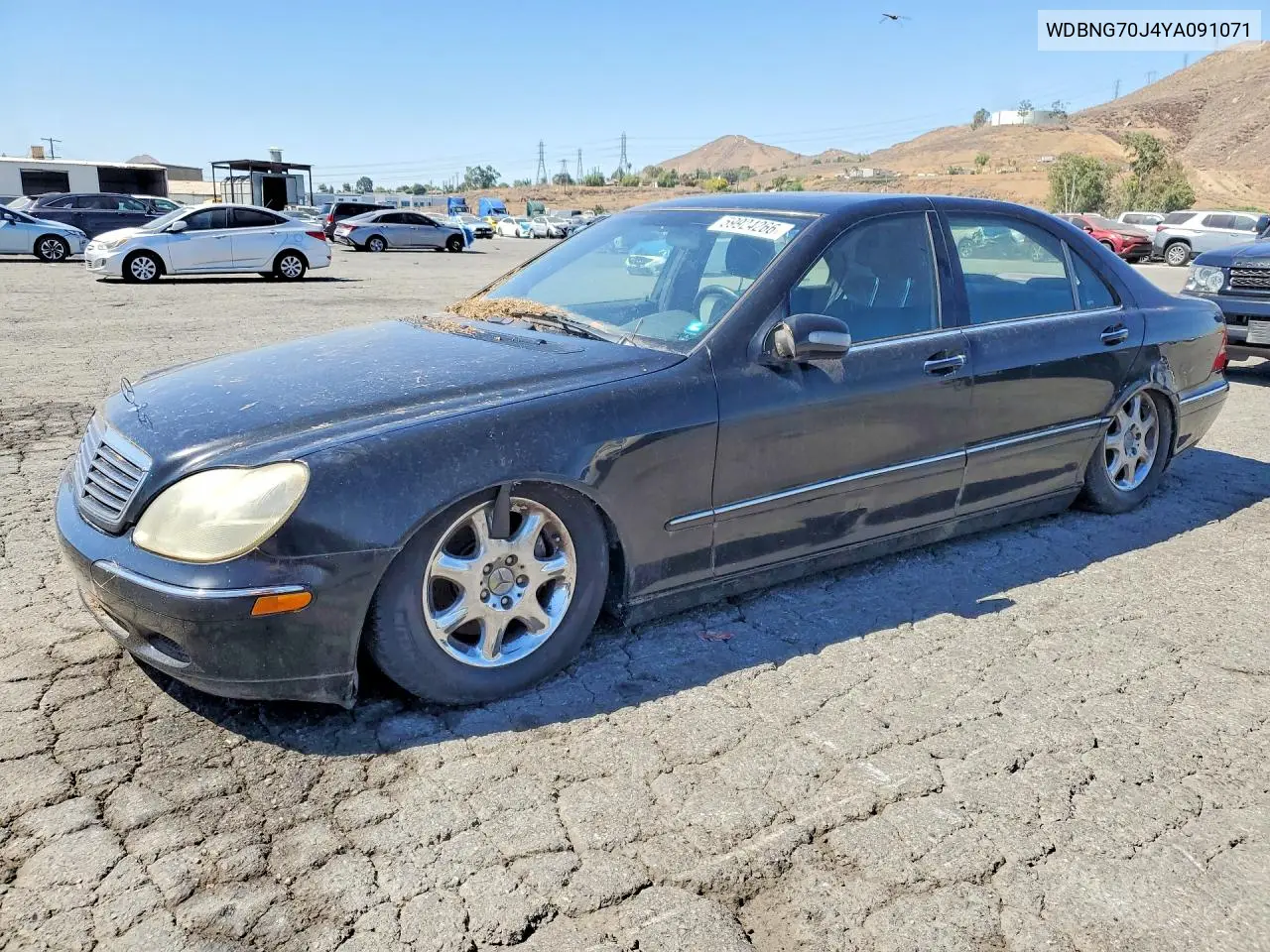 2000 Mercedes-Benz S 430 VIN: WDBNG70J4YA091071 Lot: 59924266