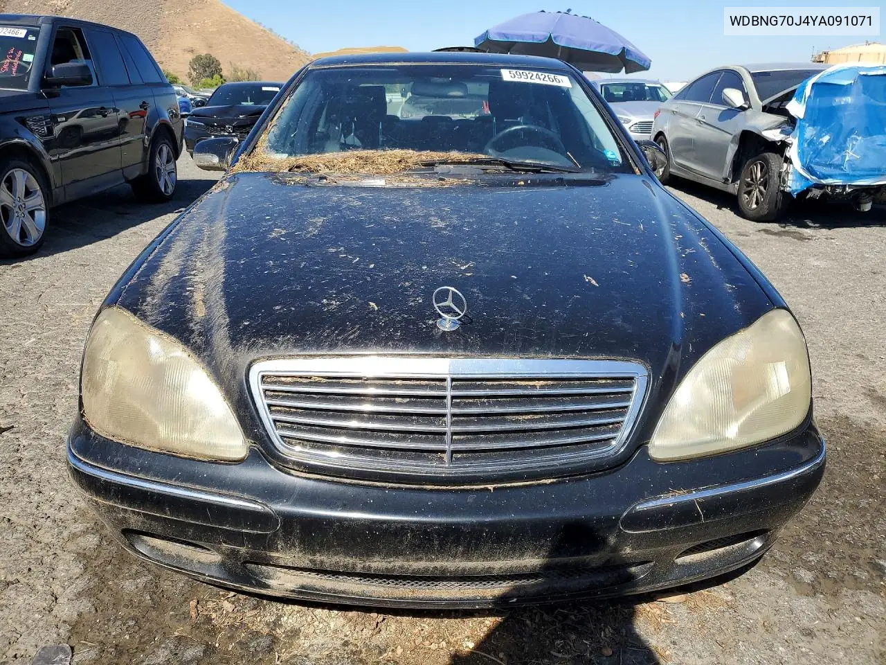 2000 Mercedes-Benz S 430 VIN: WDBNG70J4YA091071 Lot: 59924266