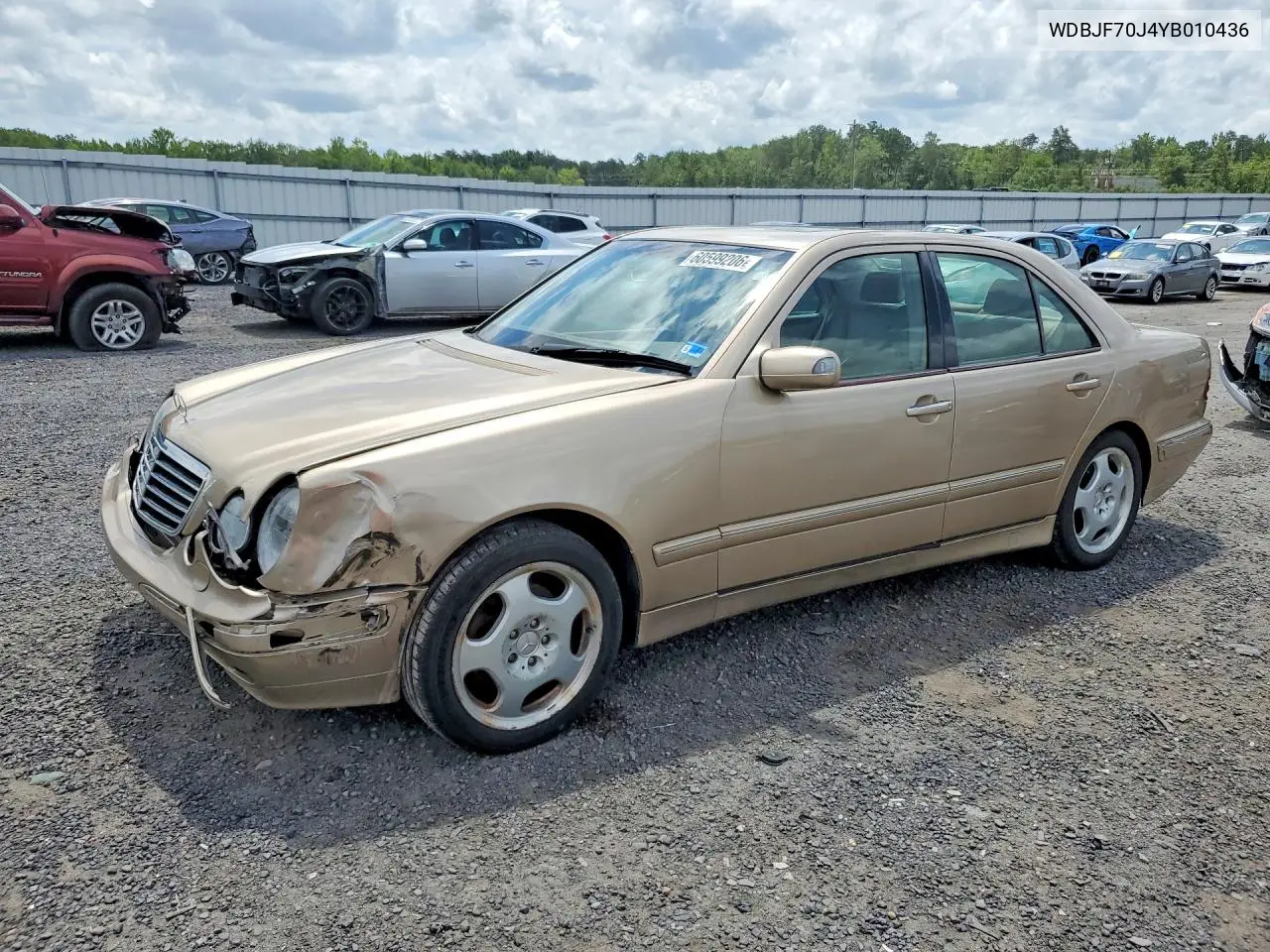 2000 Mercedes-Benz E 430 VIN: WDBJF70J4YB010436 Lot: 60599206