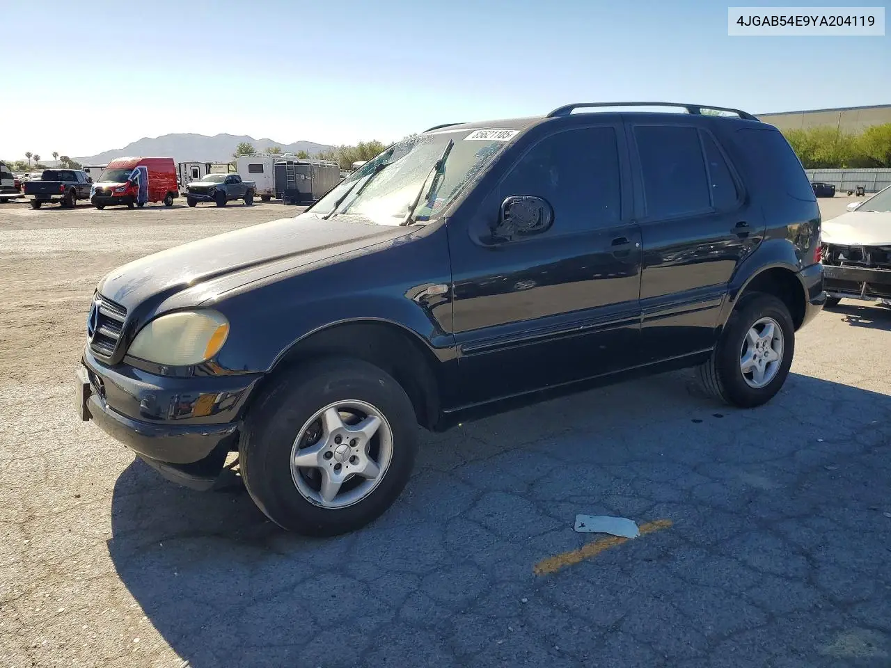2000 Mercedes-Benz Ml 320 VIN: 4JGAB54E9YA204119 Lot: 85621105