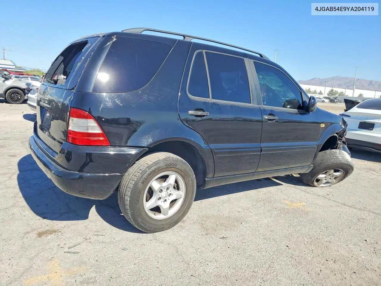 2000 Mercedes-Benz Ml 320 VIN: 4JGAB54E9YA204119 Lot: 85621105