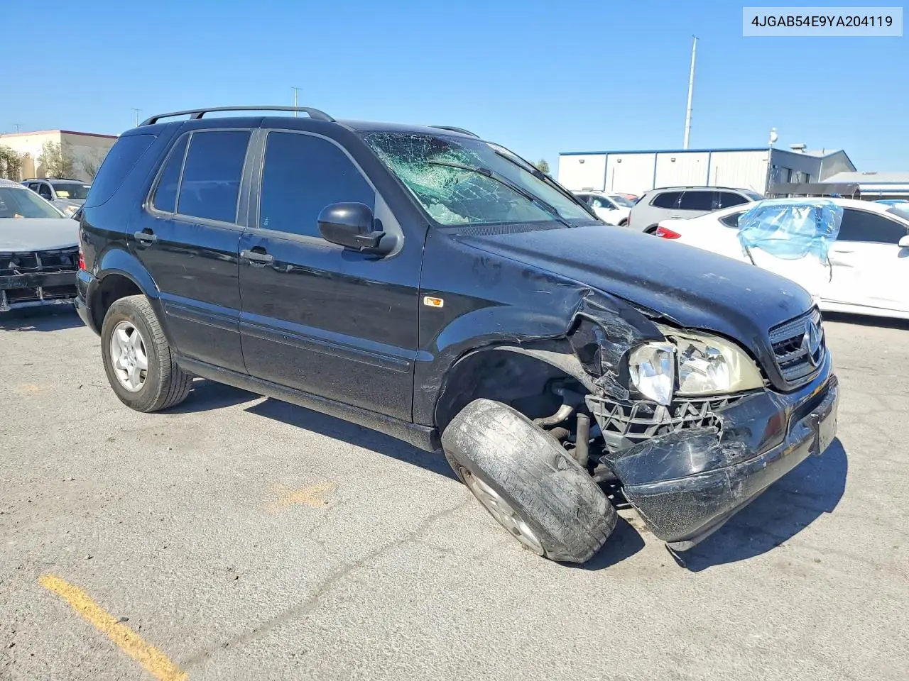 2000 Mercedes-Benz Ml 320 VIN: 4JGAB54E9YA204119 Lot: 85621105