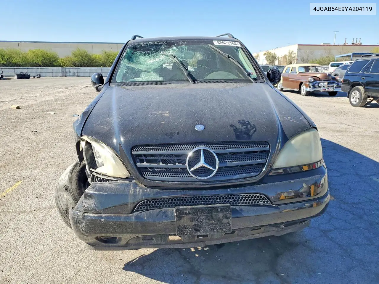 2000 Mercedes-Benz Ml 320 VIN: 4JGAB54E9YA204119 Lot: 85621105