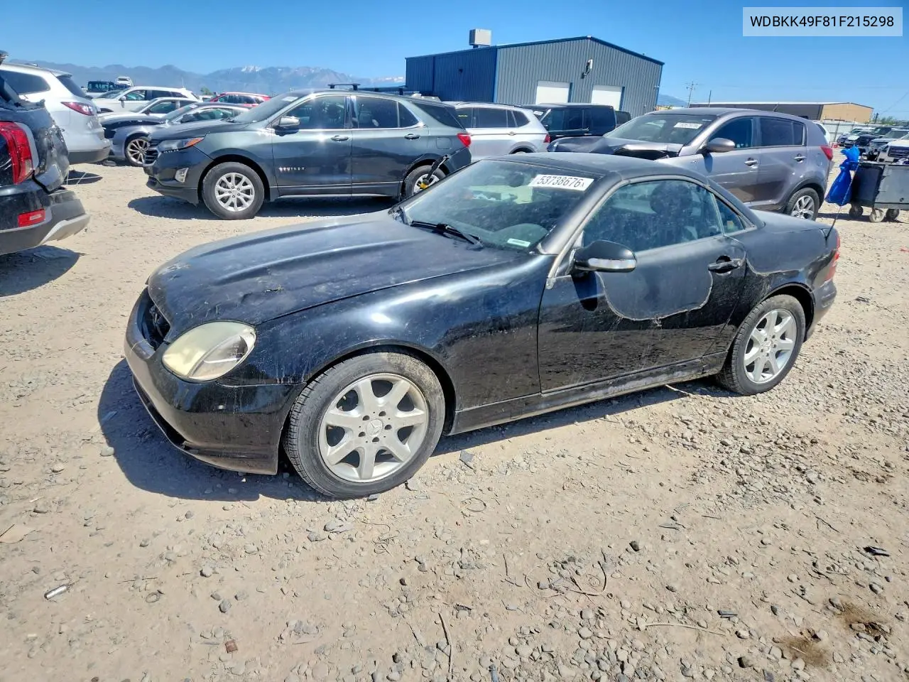 2001 Mercedes-Benz Slk 230 Kompressor VIN: WDBKK49F81F215298 Lot: 53738676