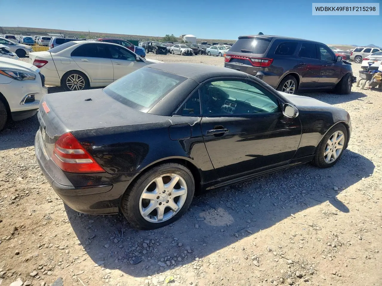 2001 Mercedes-Benz Slk 230 Kompressor VIN: WDBKK49F81F215298 Lot: 53738676