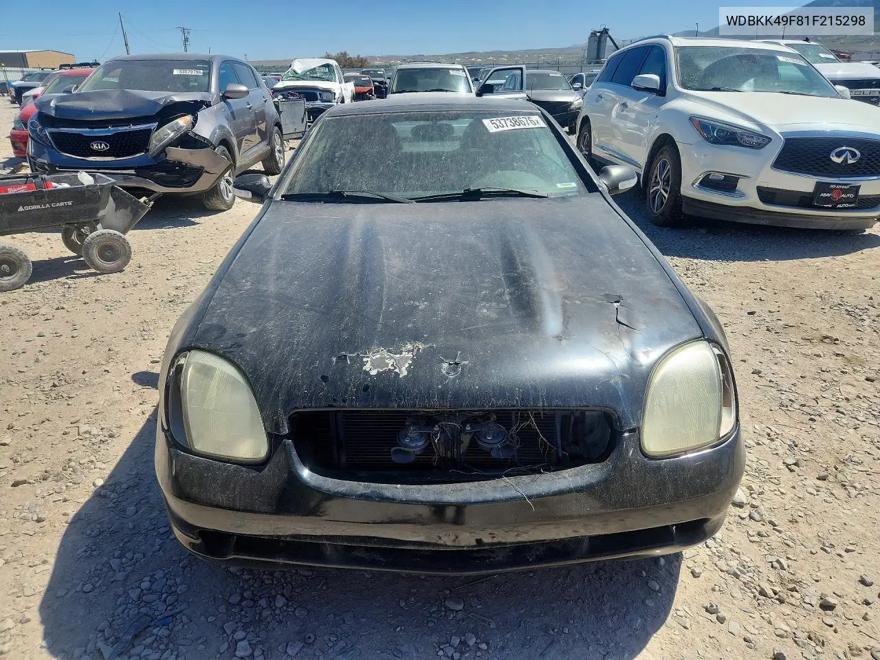 2001 Mercedes-Benz Slk 230 Kompressor VIN: WDBKK49F81F215298 Lot: 53738676