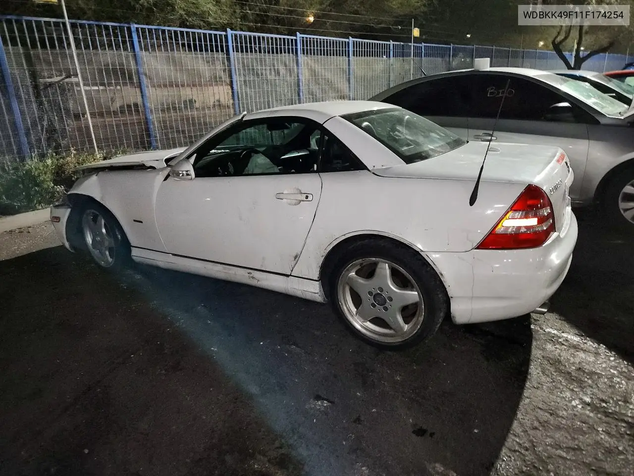 2001 Mercedes-Benz Slk 230 Kompressor VIN: WDBKK49F11F174254 Lot: 55084286