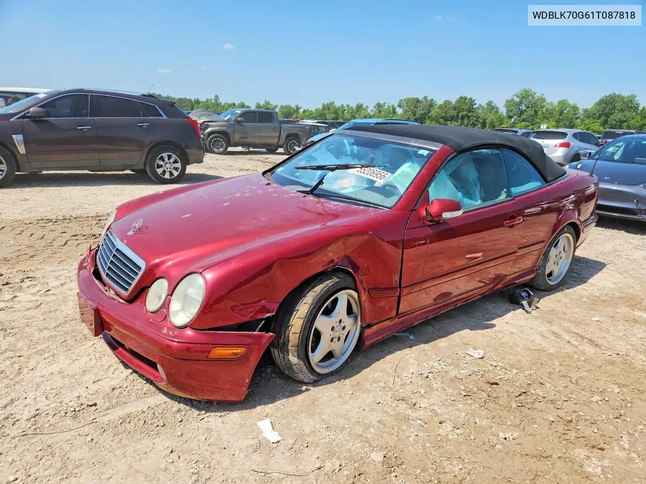 2001 Mercedes-Benz Clk 430 VIN: WDBLK70G61T087818 Lot: 55206956