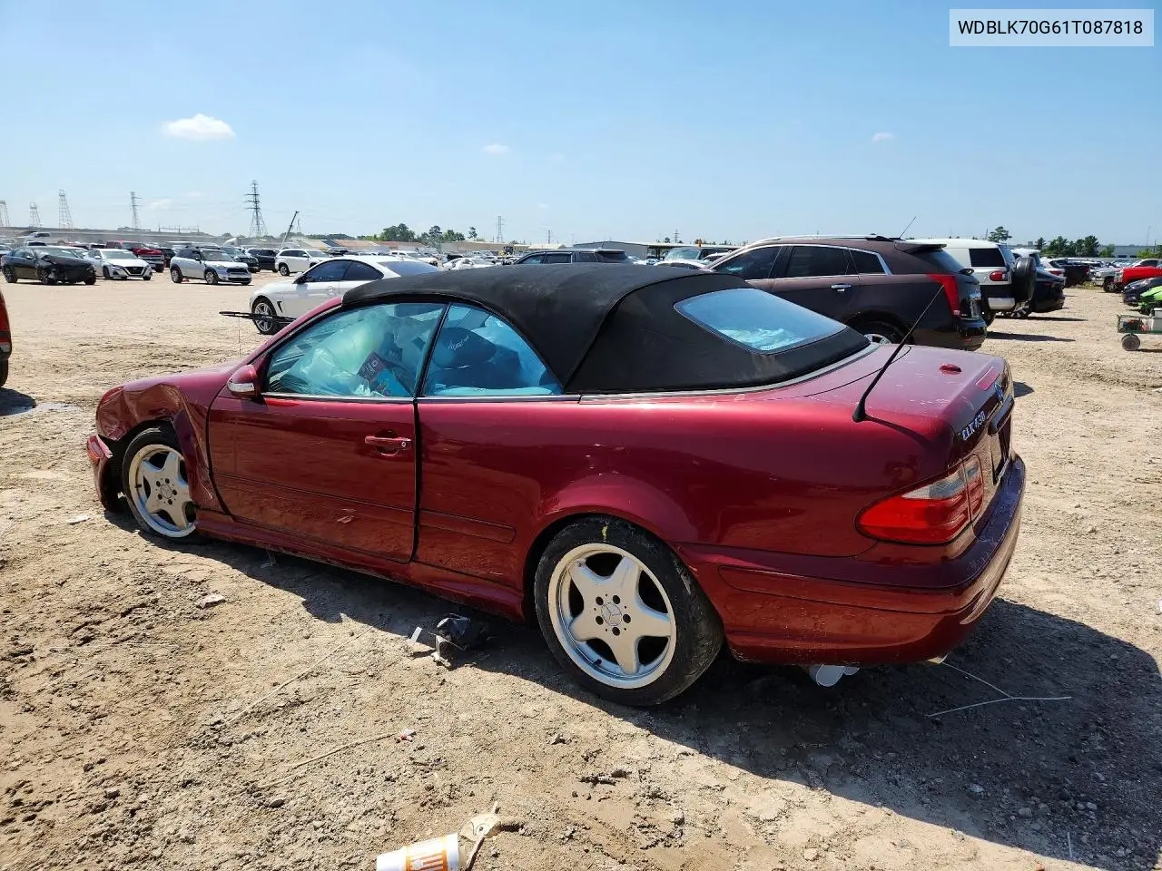 2001 Mercedes-Benz Clk 430 VIN: WDBLK70G61T087818 Lot: 55206956