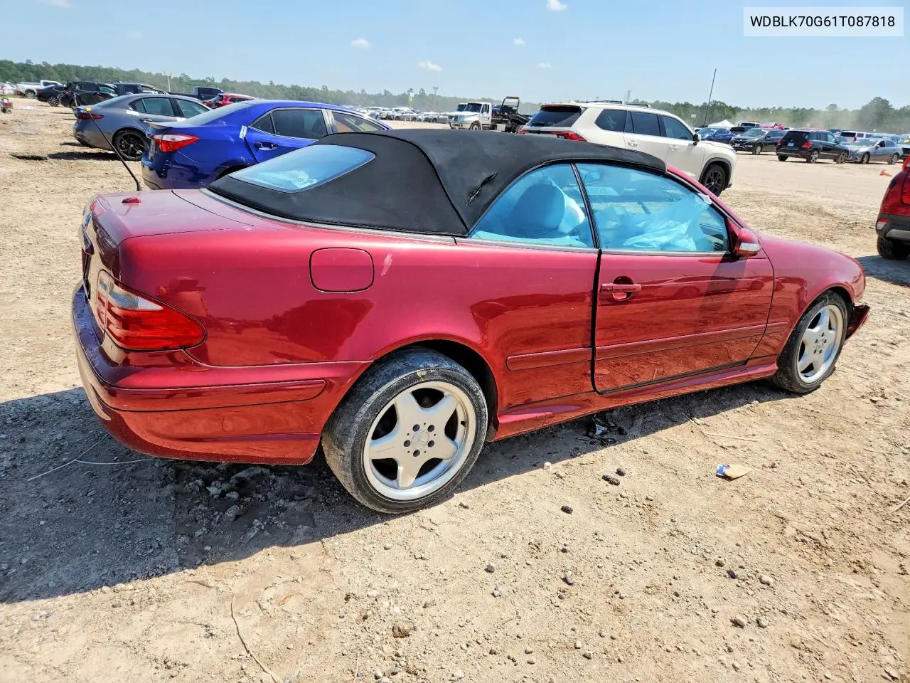 2001 Mercedes-Benz Clk 430 VIN: WDBLK70G61T087818 Lot: 55206956