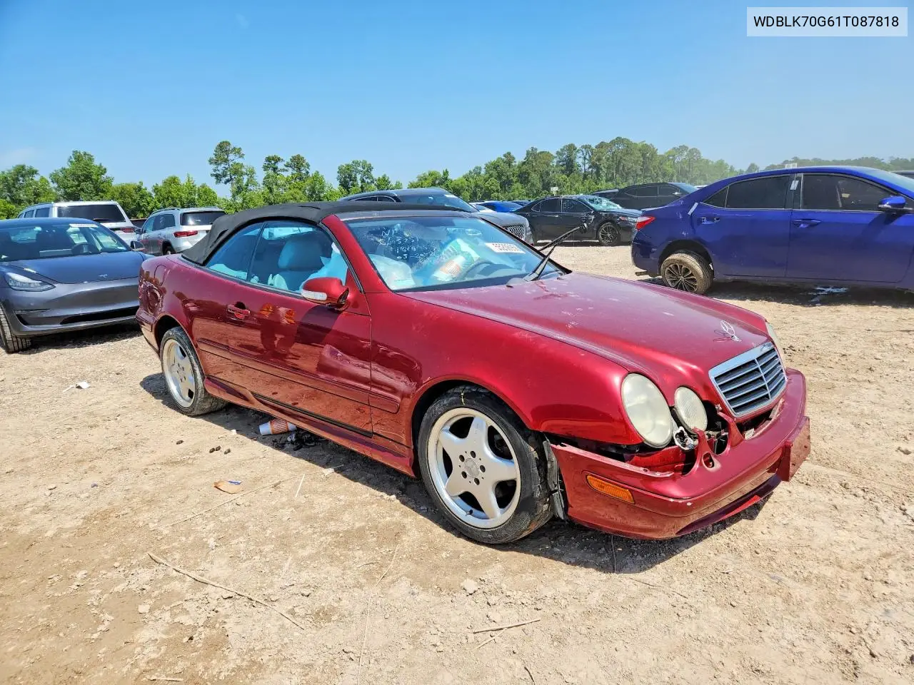 2001 Mercedes-Benz Clk 430 VIN: WDBLK70G61T087818 Lot: 55206956