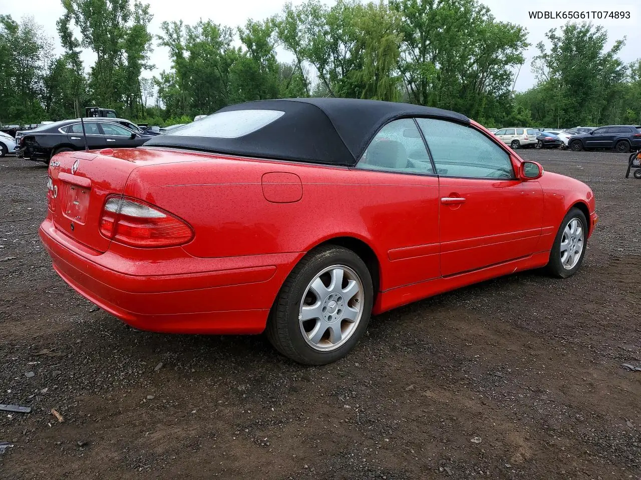 2001 Mercedes-Benz Clk 320 VIN: WDBLK65G61T074893 Lot: 57543916