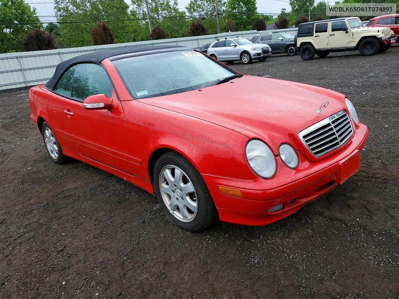 2001 Mercedes-Benz Clk 320 VIN: WDBLK65G61T074893 Lot: 57543916
