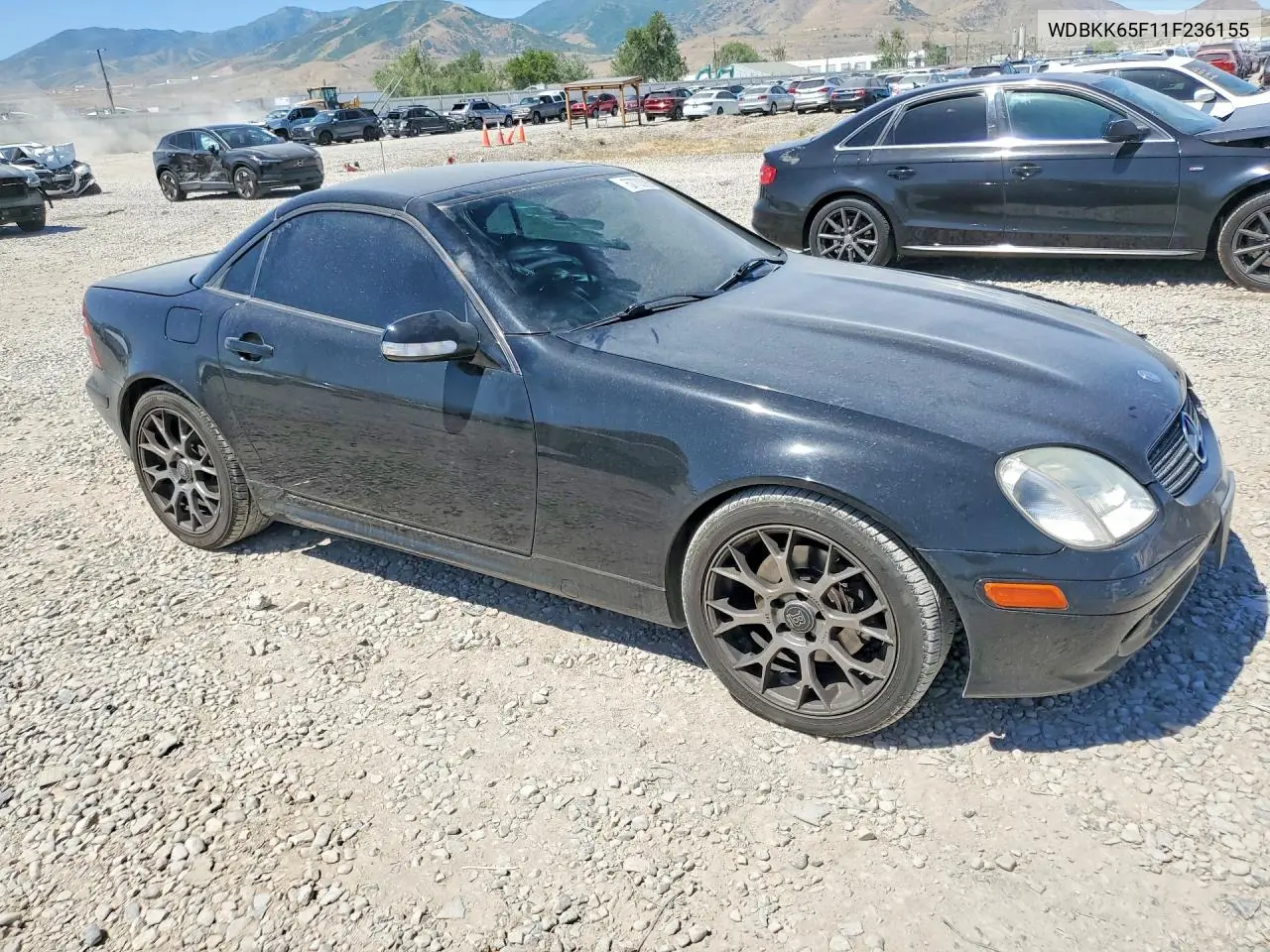 2001 Mercedes-Benz Slk 320 VIN: WDBKK65F11F236155 Lot: 57733386