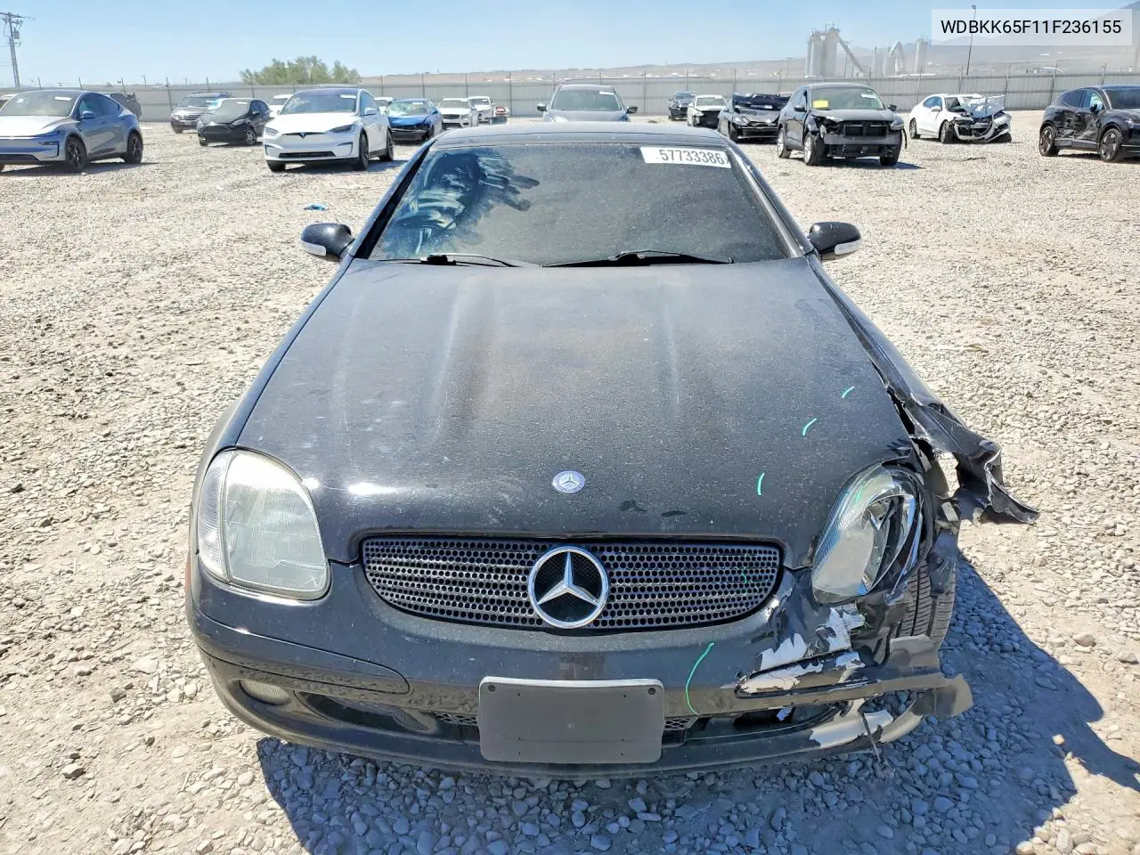 2001 Mercedes-Benz Slk 320 VIN: WDBKK65F11F236155 Lot: 57733386