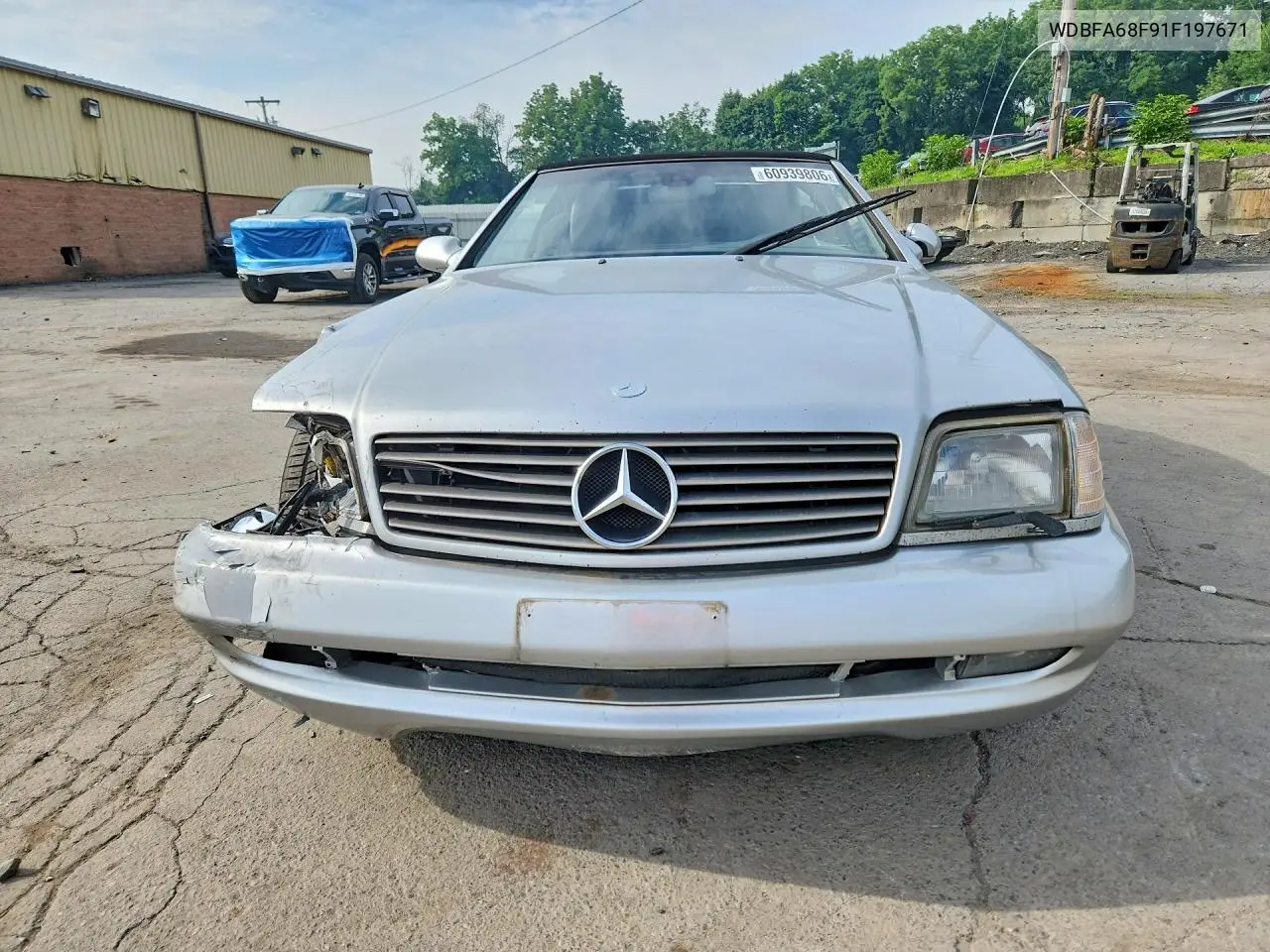 2001 Mercedes-Benz Sl 500 VIN: WDBFA68F91F197671 Lot: 60939806