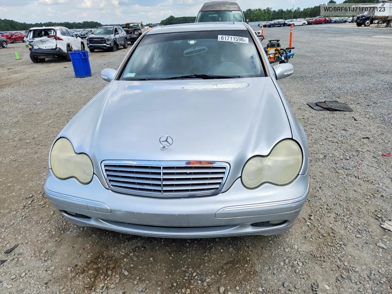 2001 Mercedes-Benz C 240 VIN: WDBRF61J71F077123 Lot: 61711596