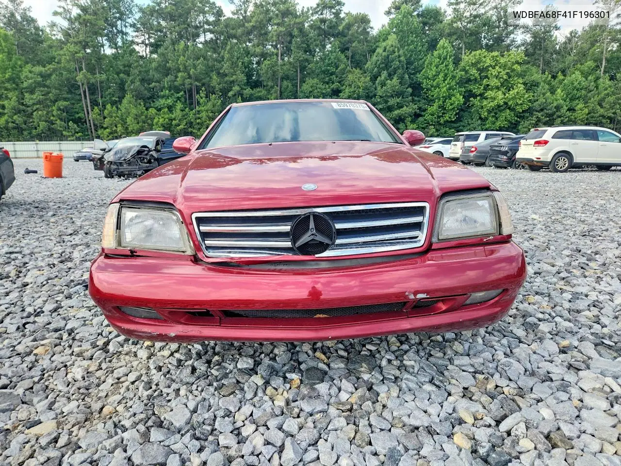 2001 Mercedes-Benz Sl 500 VIN: WDBFA68F41F196301 Lot: 85970375