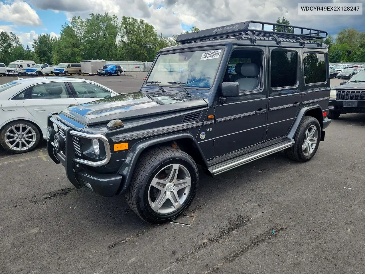 2002 Mercedes-Benz G 500 VIN: WDCYR49EX2X128247 Lot: 58160386