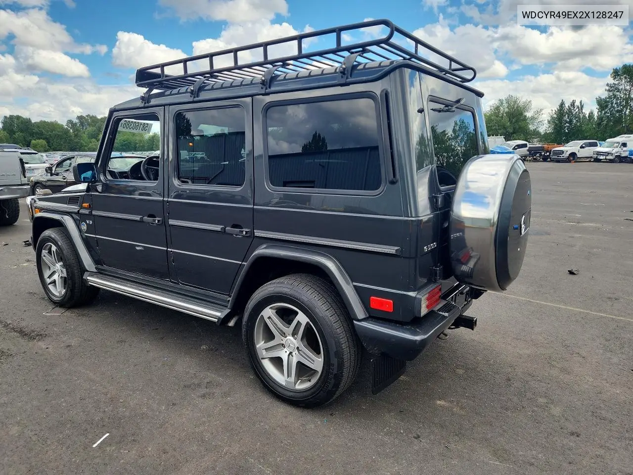 2002 Mercedes-Benz G 500 VIN: WDCYR49EX2X128247 Lot: 58160386