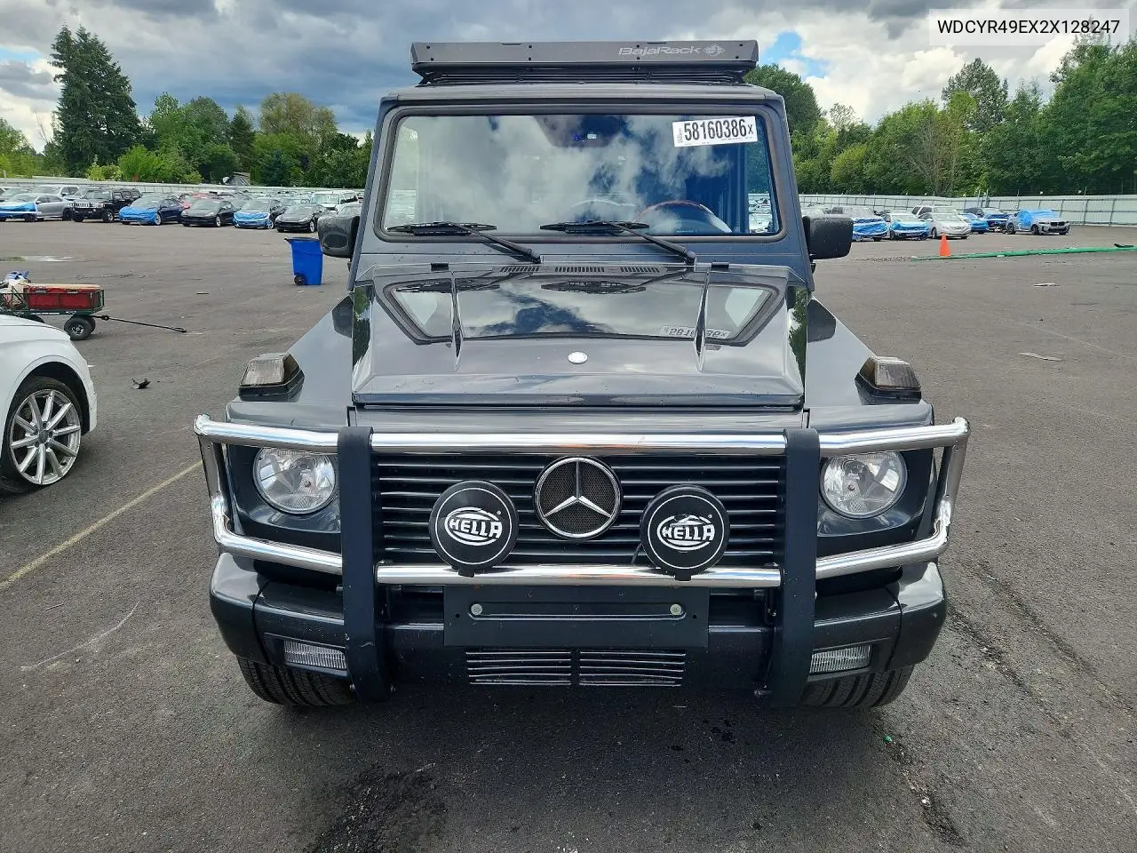 2002 Mercedes-Benz G 500 VIN: WDCYR49EX2X128247 Lot: 58160386
